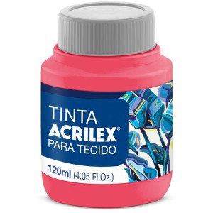 Tinta para Tecido 120ml - Rosa 537 Acrilex