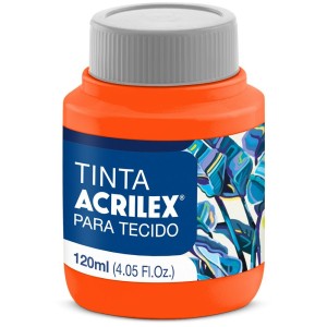 Tinta para Tecido 120ml - Laranja 517 Acrilex