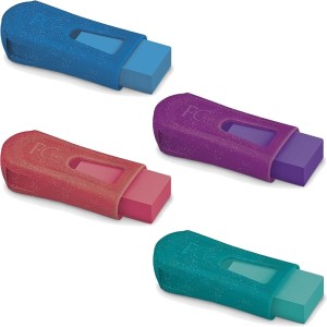 Apontador com Borracha Mix Glitz Glitter Faber Castell