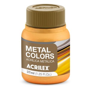 Tinta Acrílica Metal Colors 37ml - Dourado Solar 598 Acrilex