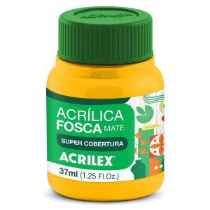 Tinta Acrílica Fosca 37ml - Amarelo Ouro 505 Acrilex
