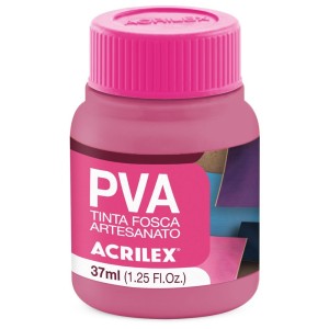 Tinta PVA Fosca 37ml - Rosa Ciclame 581 Acrilex