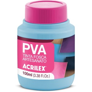 Tinta PVA Fosca 100ml - Azul Hortênsia 579 Acrilex