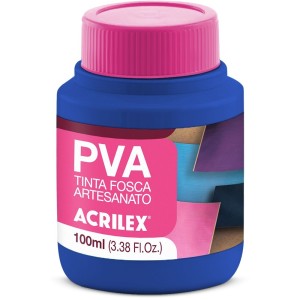Tinta PVA Fosca 100ml - Azul Turquesa 501 Acrilex