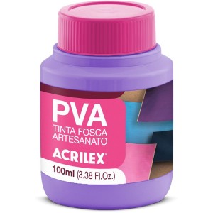 Tinta PVA Fosca 100ml - Lilás 528 Acrilex