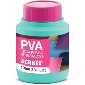 Tinta PVA Fosca 100ml - Verde Água 821 Acrilex