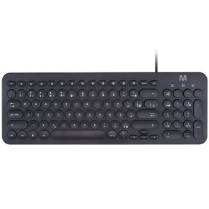 Teclado USB Compact Teclas Redondas Preto TM500 Multi
