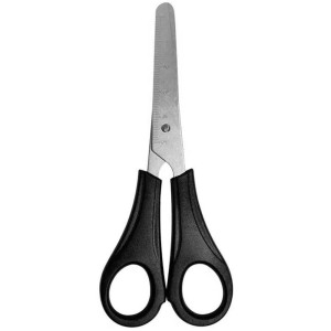 Tesoura Escolar Kids Preta 13cm Gramp Line