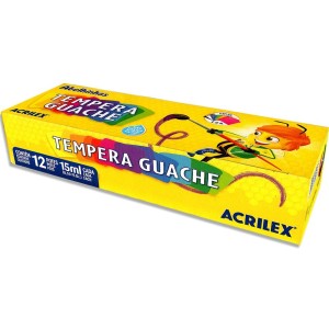 Tempera Guache 12 Cores Acrilex