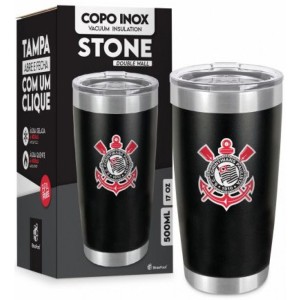 Copo Térmico Stone 500ml - Corinthians Brasfoot