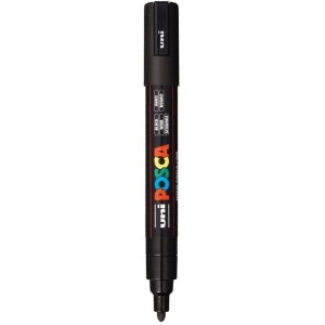 Caneta Posca PC-5M - Preta Uniball