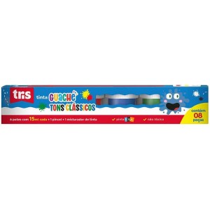 Tinta Guache 6 Cores Tons Clássicos Tris