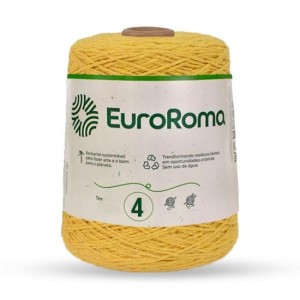 Barbante N.4 450 - Amarelo Ouro 600g EuroRoma