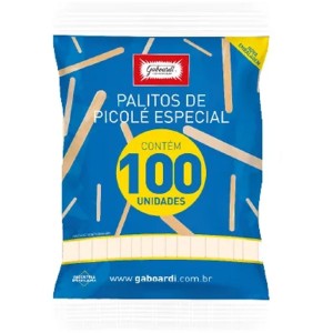 Palito de Sorvete Especial c/100 Gaboardi