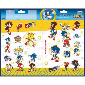 Cartela de Adesivos Duplo G - Sonic Tilibra