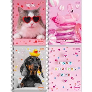 Caderno 16 Matérias Zoom+ Feminino 256 Folhas Tilibra