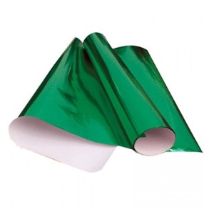 Papel Laminado 45x59cm - Verde Bandeira c/40 Cromus
