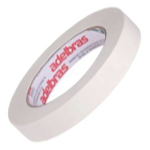 Fita Dupla Face de Papel Branco 12mm x 10m Adelbras