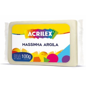 Massinha Argila 100g Natural Acrilex