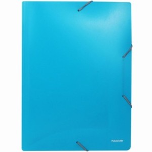 Pasta com Elástico A4 Neon Azul A02N-AZ Plascony
