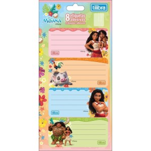 Etiqueta Adesiva Escolar - Moana c/8 Tilibra