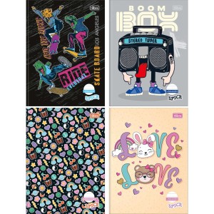 Caderno de Linguagem Spice 40 Folhas Tilibra