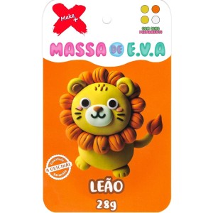 Massinha de EVA 4 Cores 28g - Leão Make+