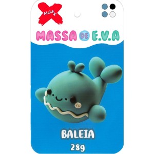 Massinha de EVA 4 Cores 28g - Baleia Make+