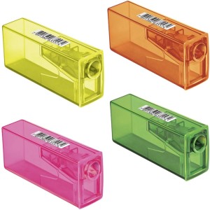 Apontador com Depósito Neon 125 Faber Castell