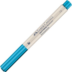 Marcador Permanente Multimark 1.0 - Azul Metálico Faber Castell