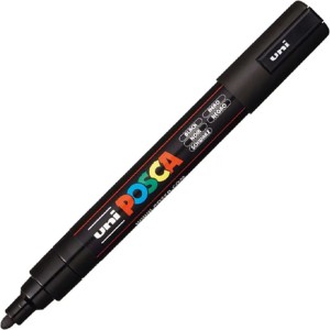 Caneta Posca PC-5M - Preta Uniball