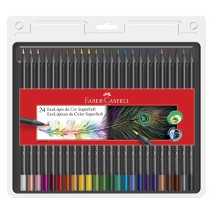 Lápis de Cor 24 Cores Supersoft Faber Castell